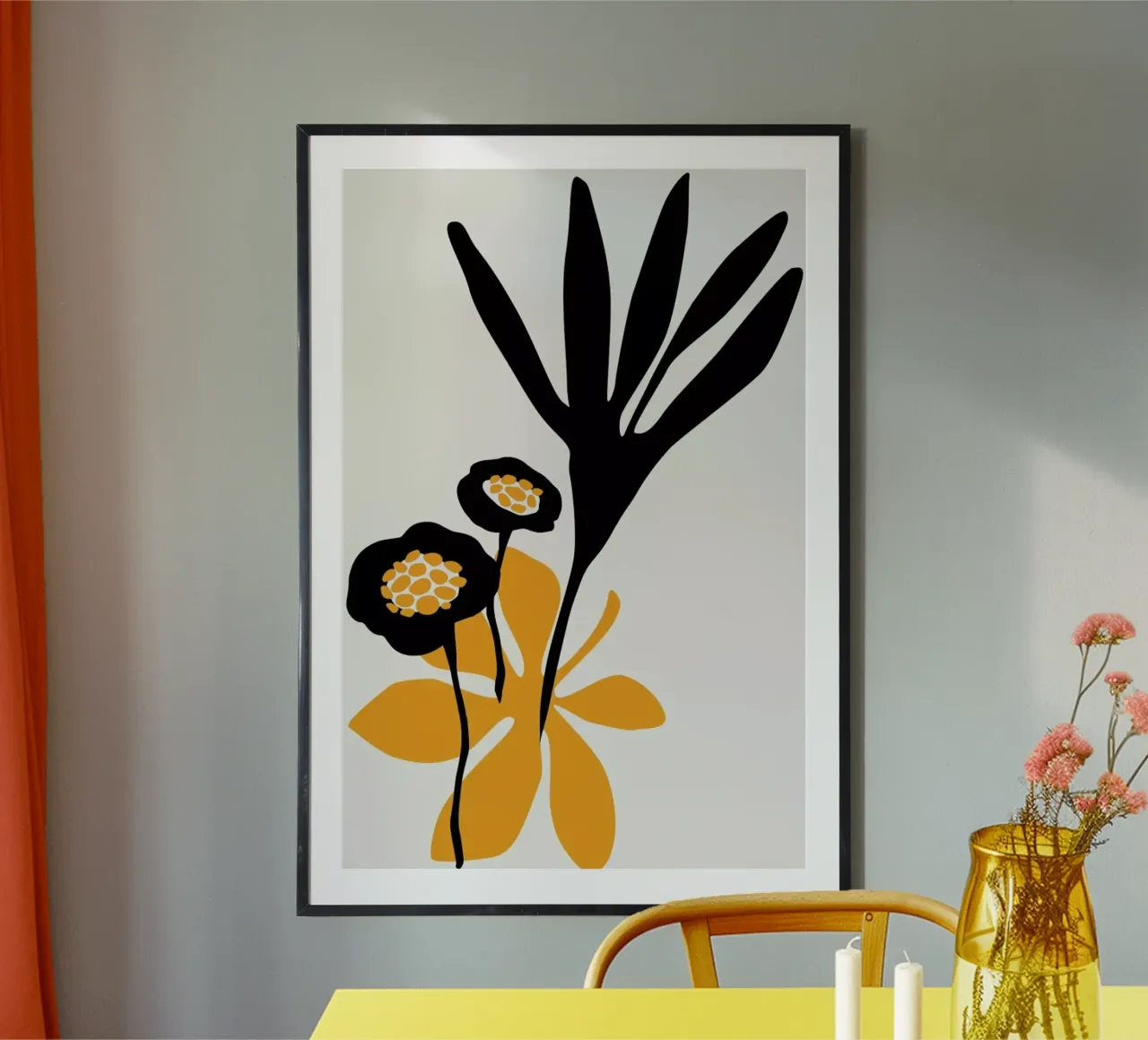 Blossom Beauty No.1 poster con telaio in plastica da Kubistika