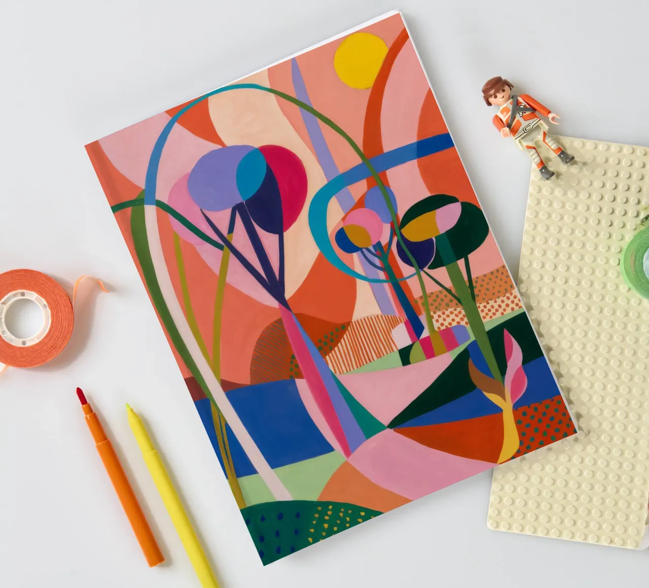 Abstract Landscape notebook by Lunar Templar