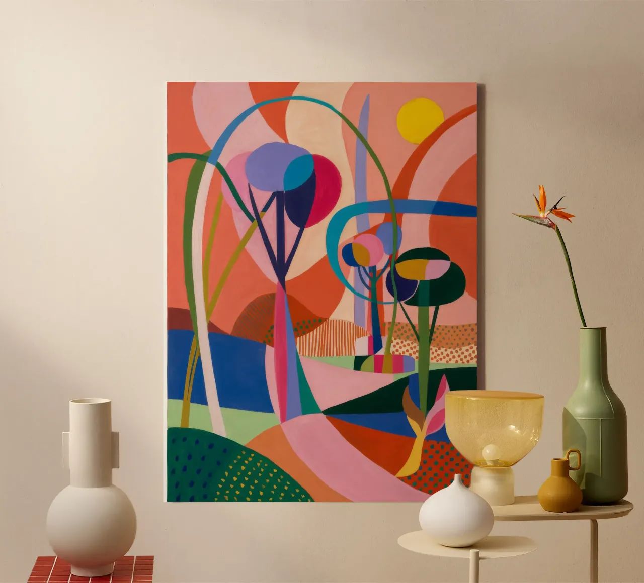 Abstract Landscape canvas by Lunar Templar