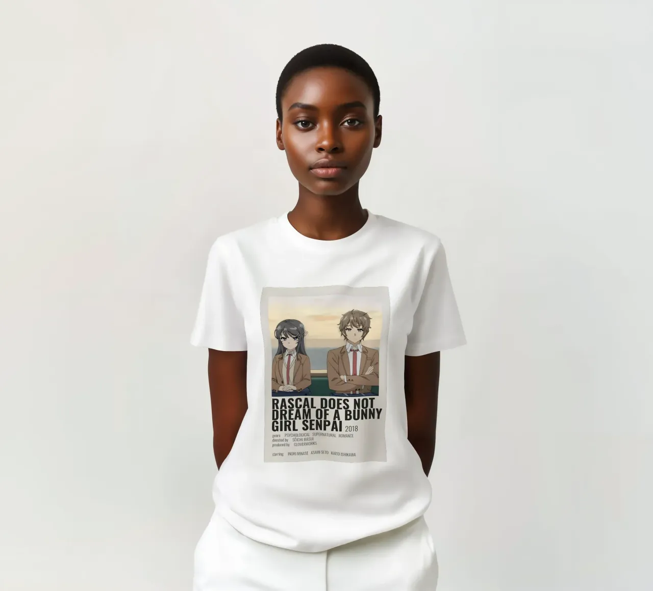 RASCAL DOES NOT DREAM OF A BUNNY GIRL SENPAI 2018 t-shirt da Totoya
