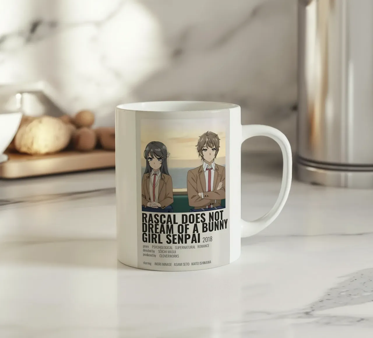 RASCAL DOES NOT DREAM OF A BUNNY GIRL SENPAI 2018 tazza in ceramica da Totoya