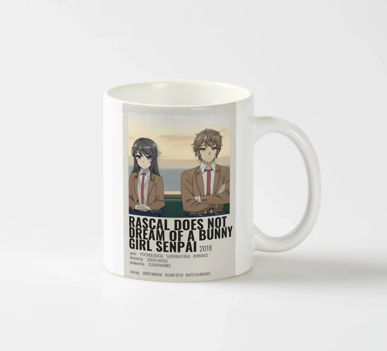 RASCAL DOES NOT DREAM OF A BUNNY GIRL SENPAI 2018 tazza in ceramica da Totoya
