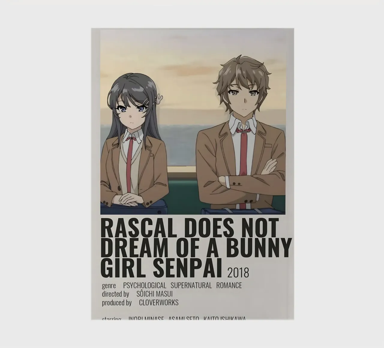 RASCAL DOES NOT DREAM OF A BUNNY GIRL SENPAI 2018 diario da Totoya
