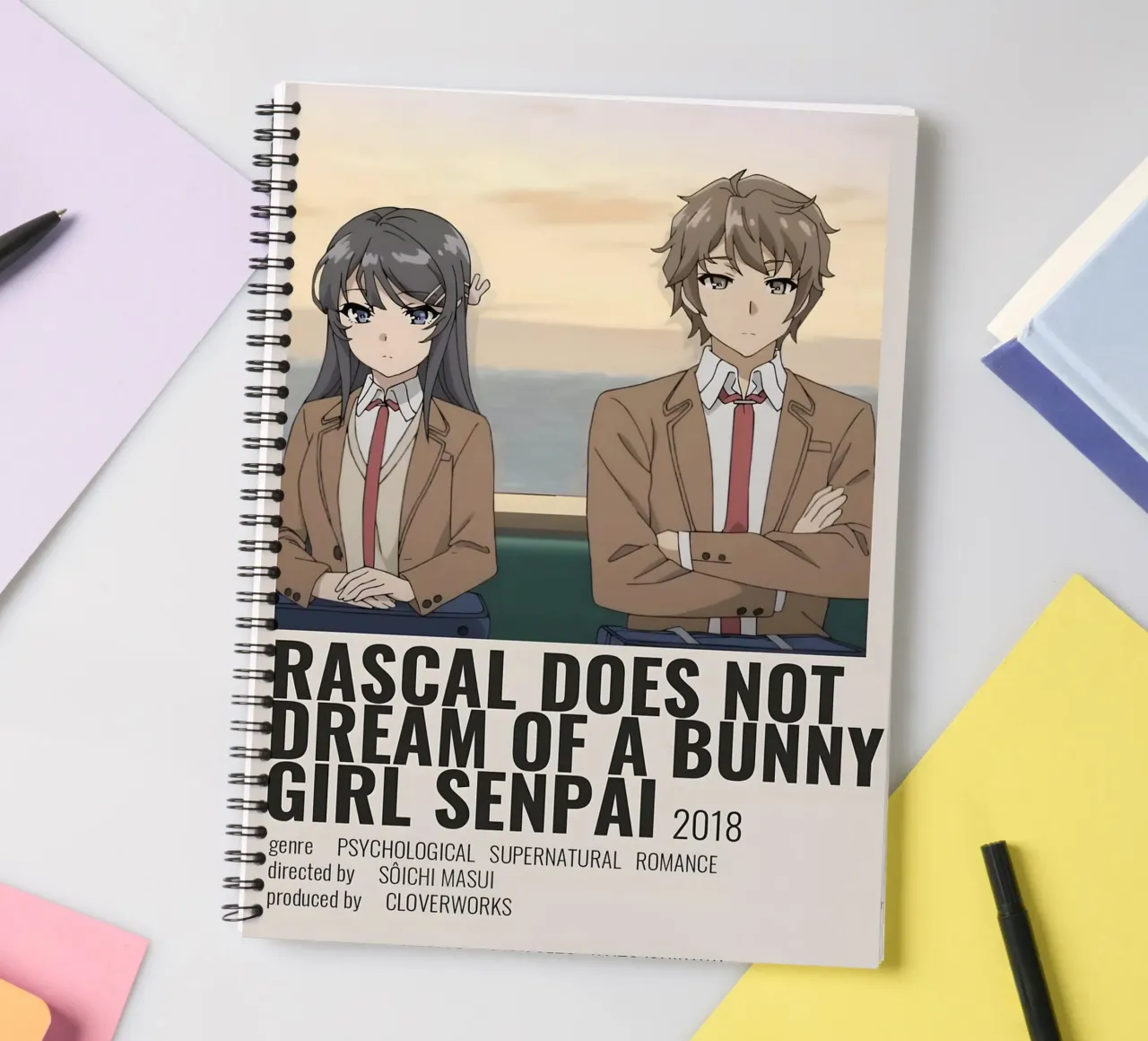 RASCAL DOES NOT DREAM OF A BUNNY GIRL SENPAI 2018 spiral notebook by Totoya