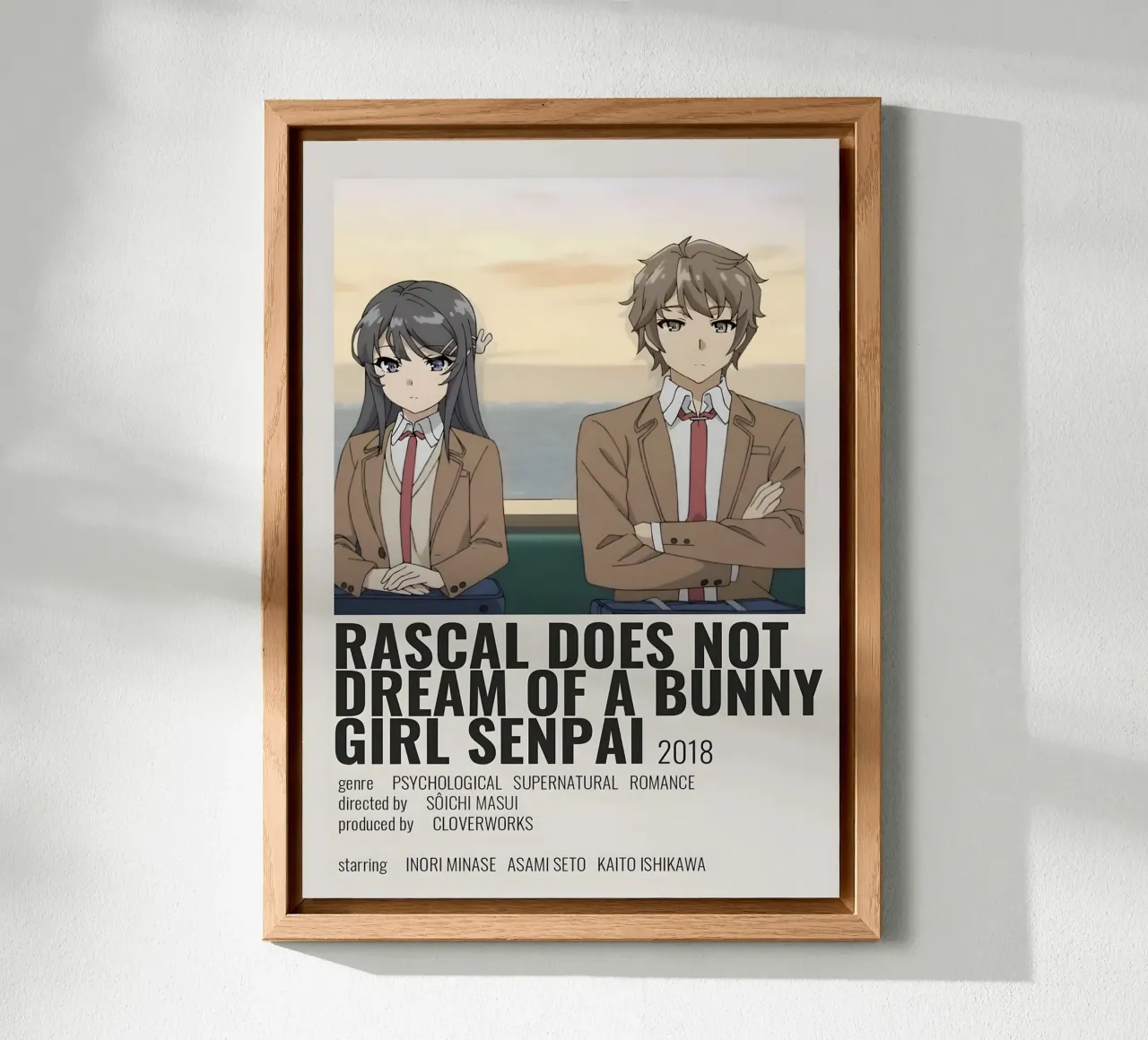 RASCAL DOES NOT DREAM OF A BUNNY GIRL SENPAI 2018 alluminio dibond da Totoya