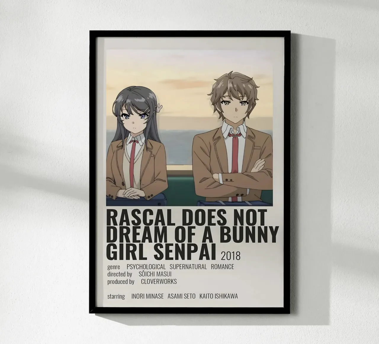 RASCAL DOES NOT DREAM OF A BUNNY GIRL SENPAI 2018 carta hahnemühle da Totoya