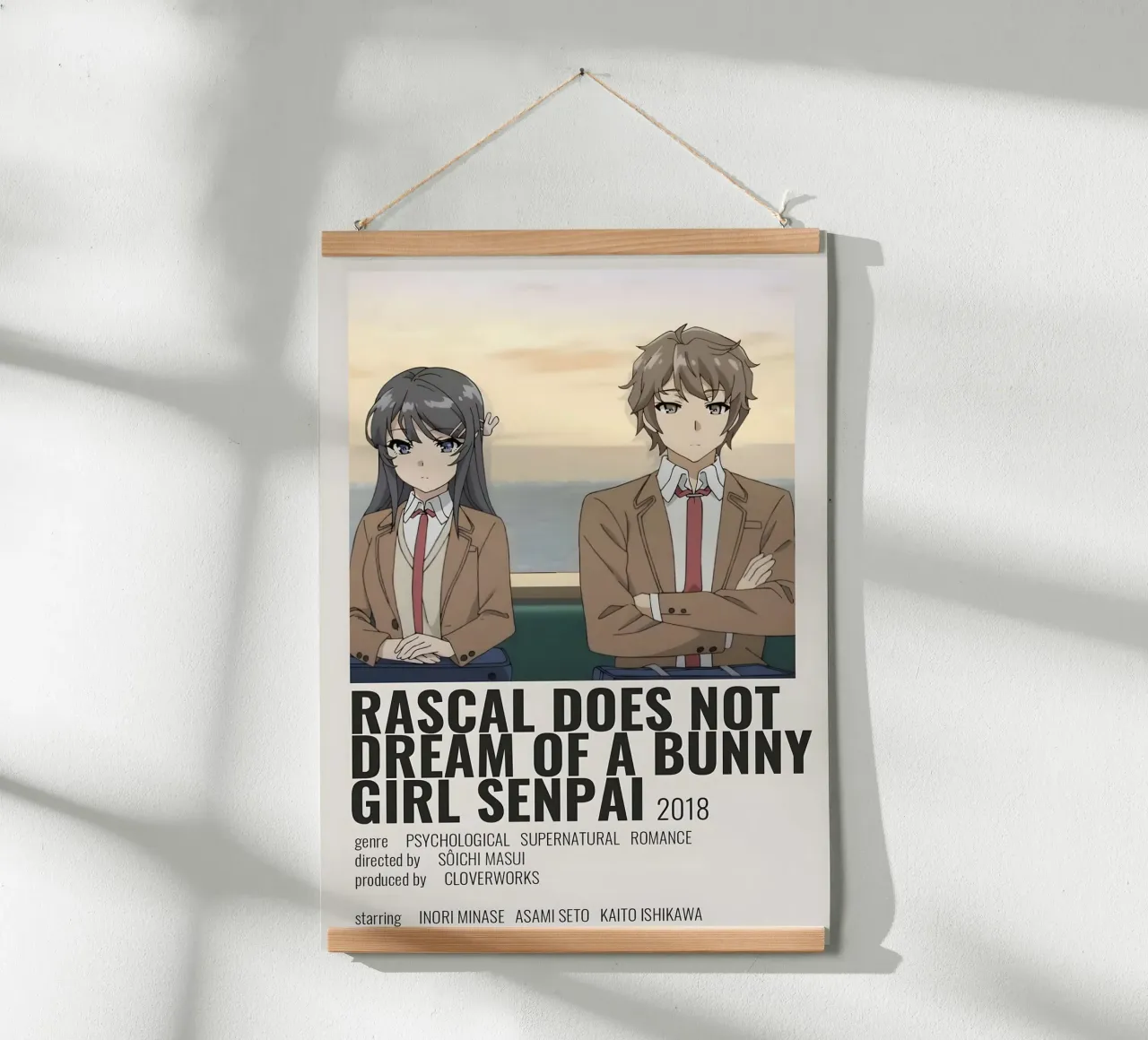 RASCAL DOES NOT DREAM OF A BUNNY GIRL SENPAI 2018 carta hahnemühle da Totoya