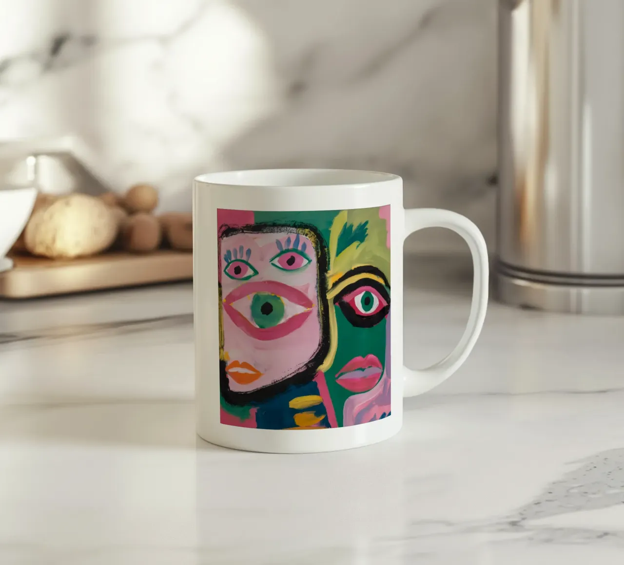 Doppio volto tazza in ceramica da Lunar Templar