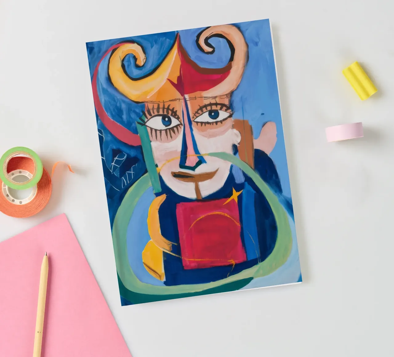 Mystical Abstract Symphony notebook by Lunar Templar