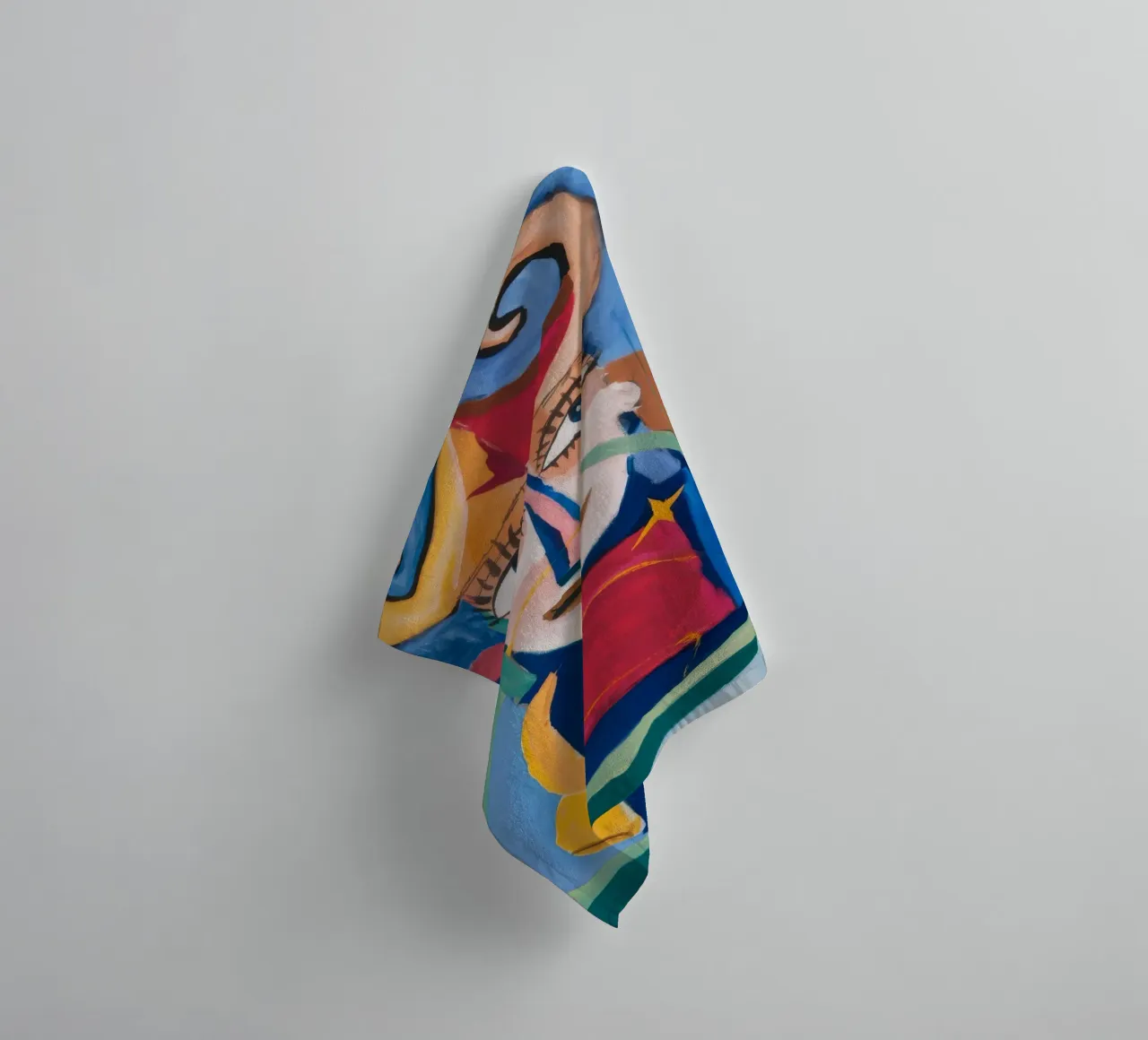 Mystieke abstracte symfonie badhanddoek van Lunar Templar