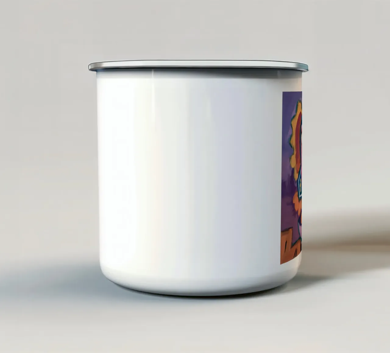 Fruttiera surreale tazza in smalto da Lunar Templar