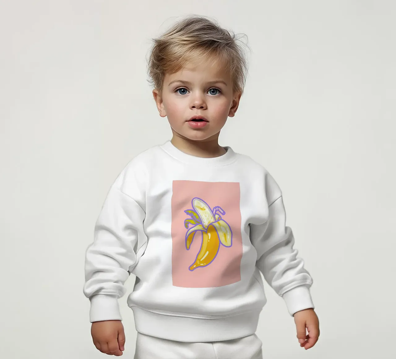 Banana Split baby sweatshirt by Laura O'Connor