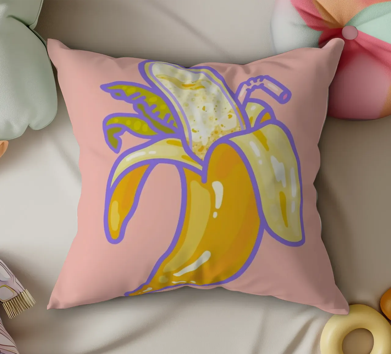 Banana Split cuscino da Laura O'Connor