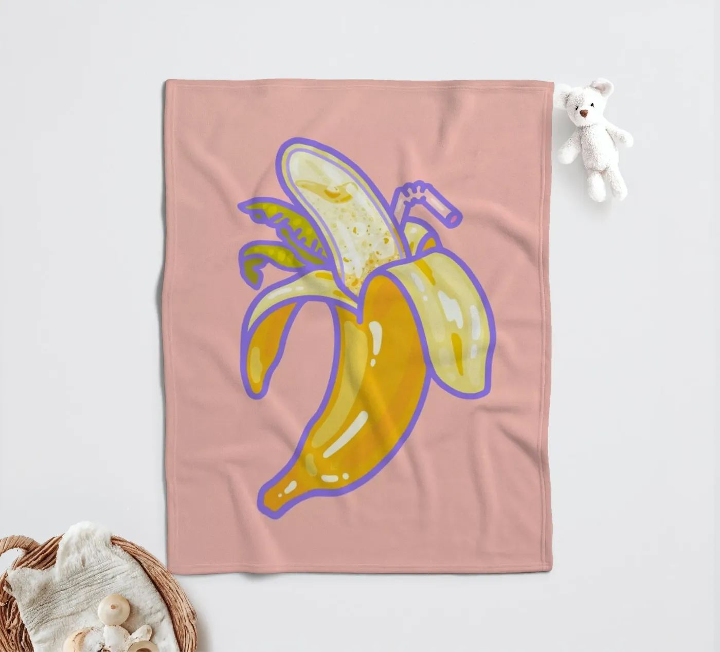 Banana Split fleecedeken van Laura O'Connor