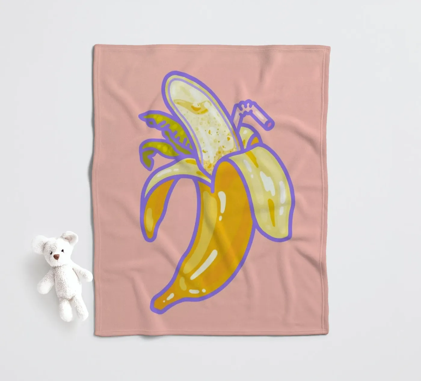 Banana Split fleecedeken van Laura O'Connor