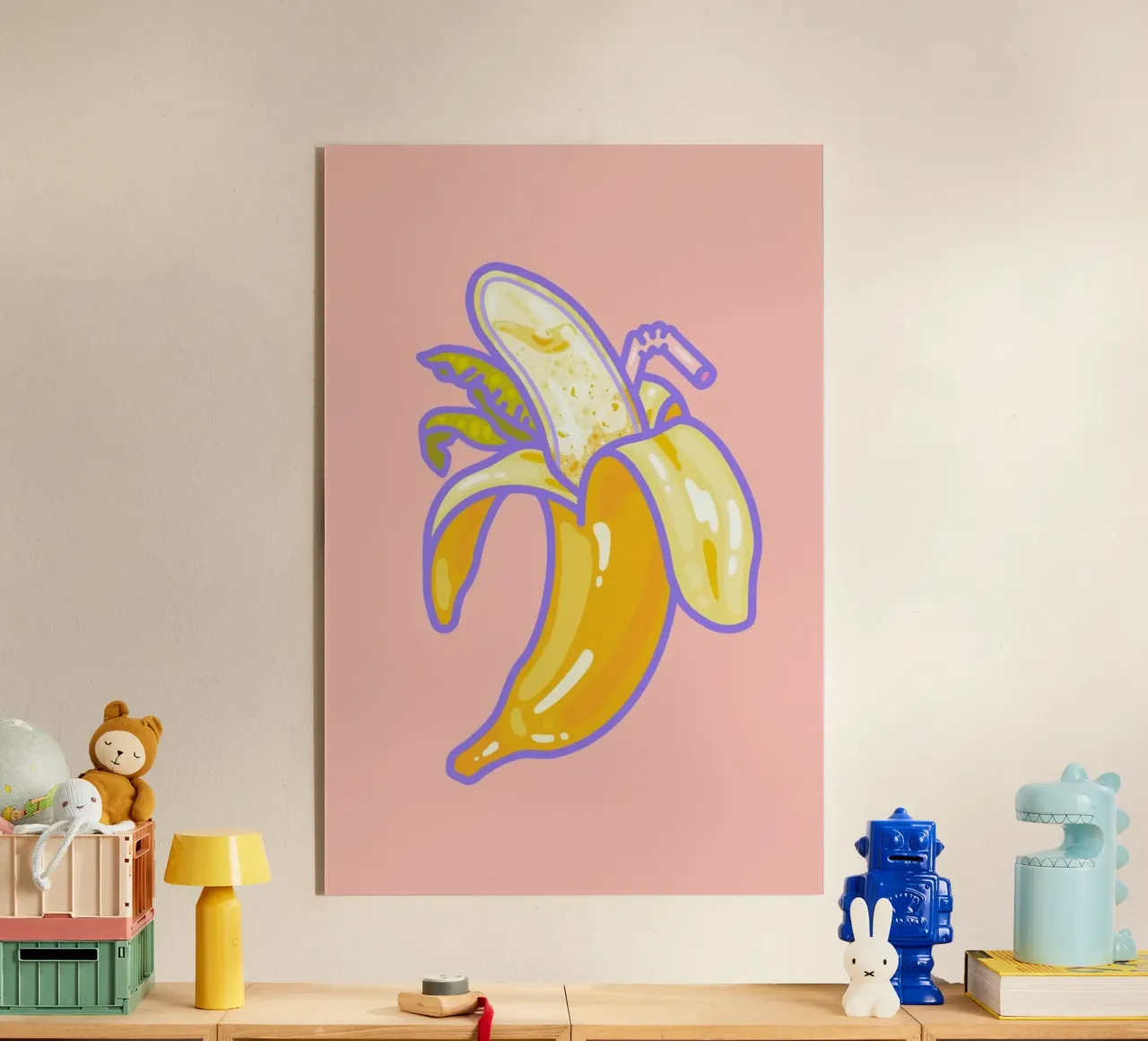 Banana Split acrylic glass by Laura O'Connor
