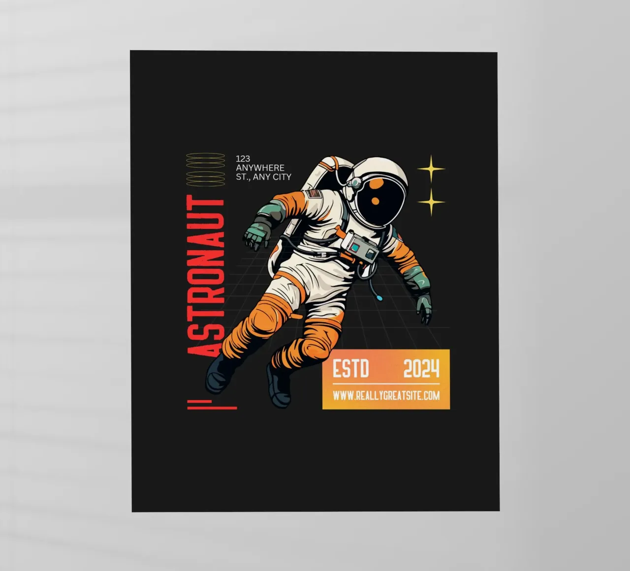 Astronauta pellicola backlit da Agnazarshop