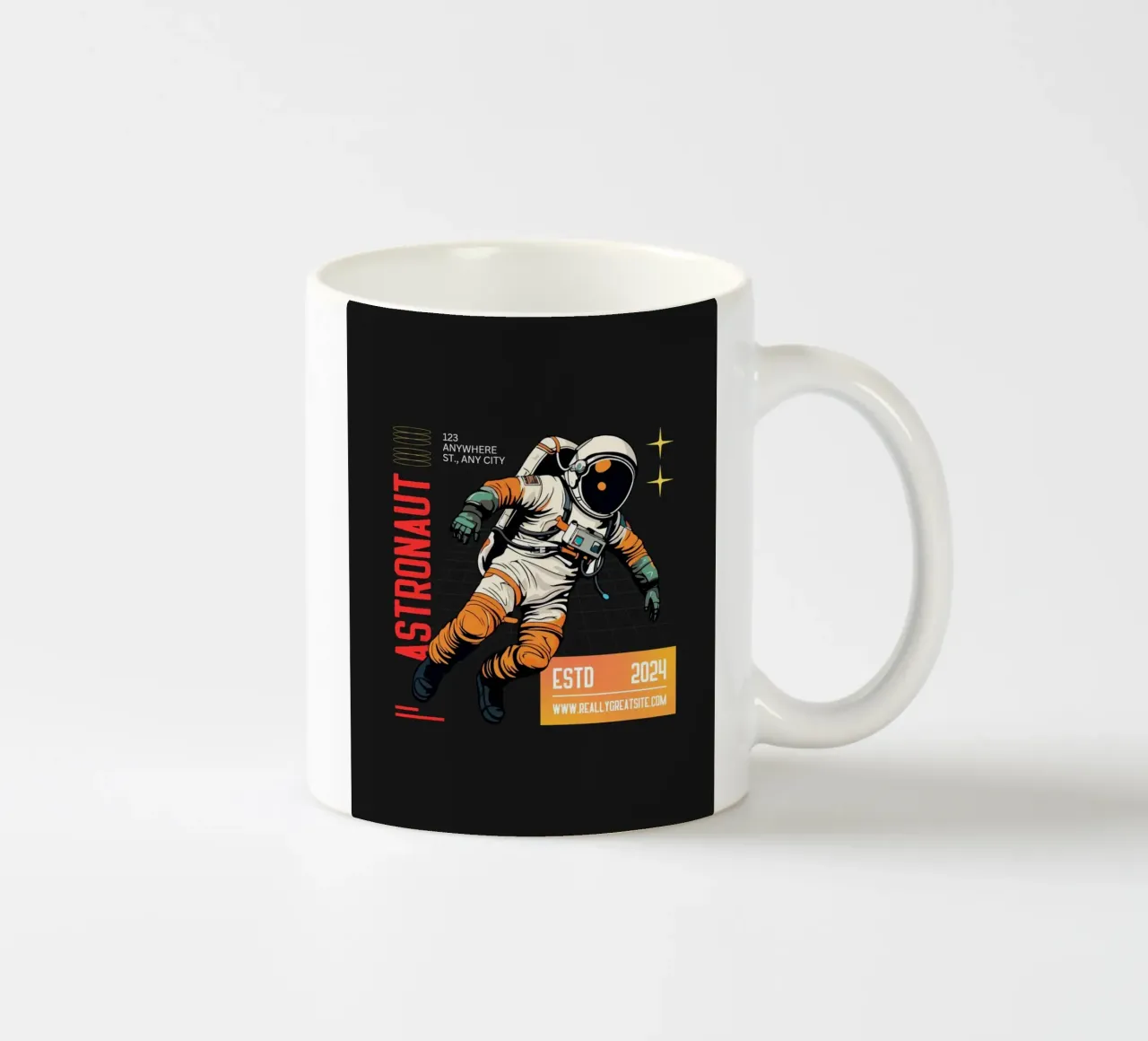 Astronauta tazza in ceramica da Agnazarshop