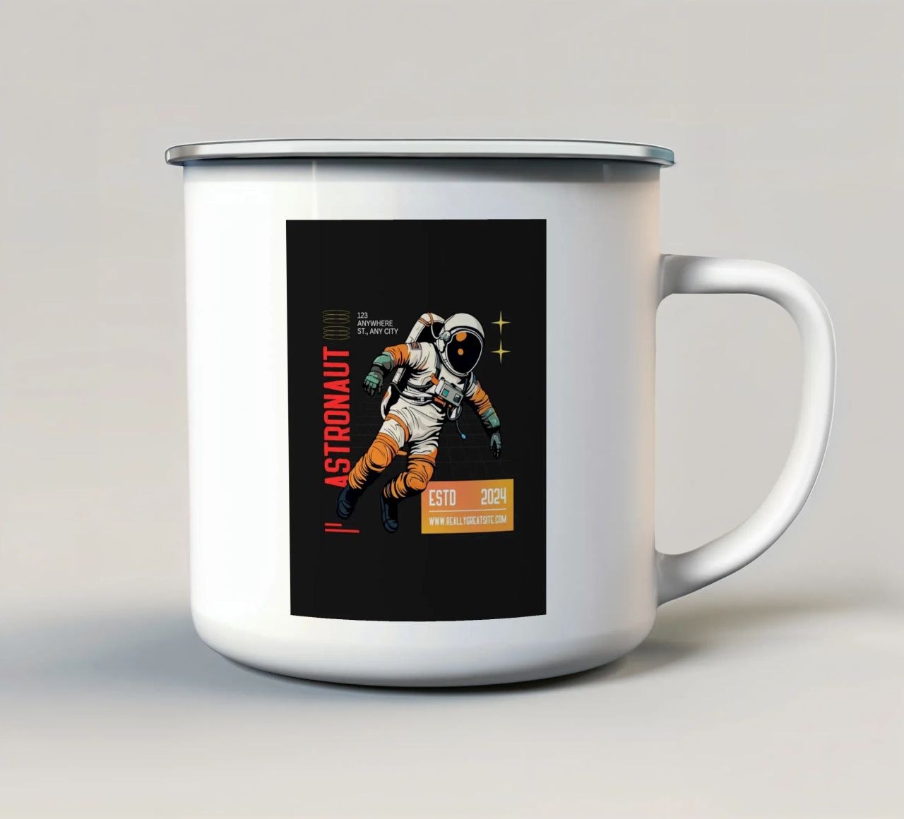 Astronauta tazza in smalto da Agnazarshop