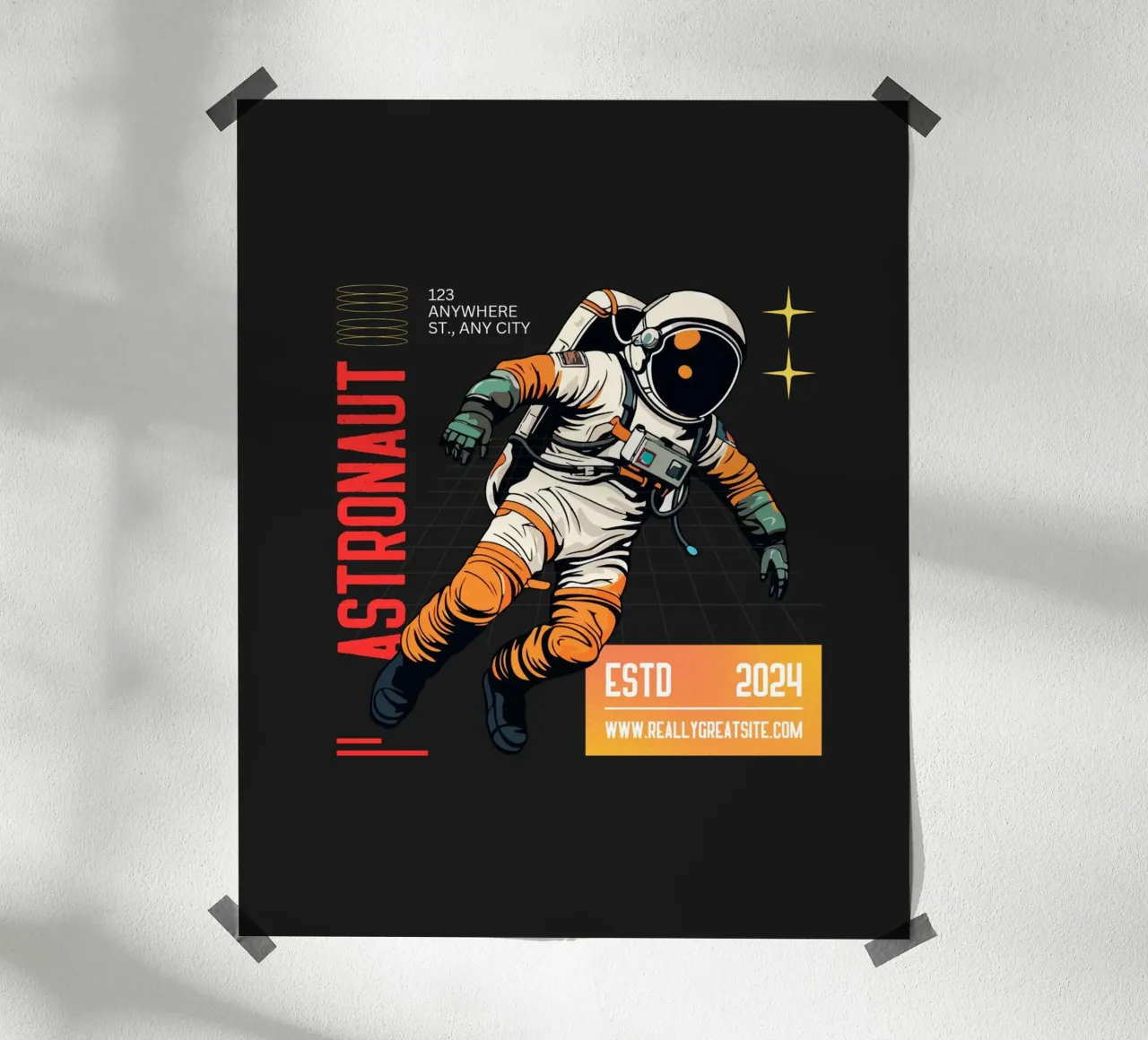 Astronauta poster da Agnazarshop