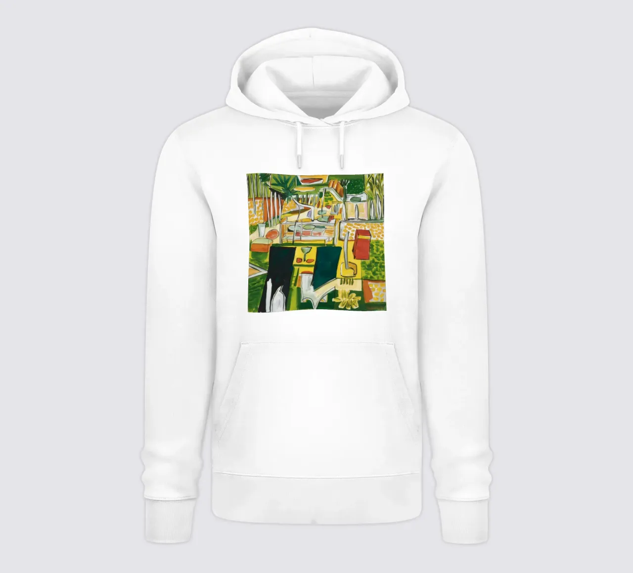 Oasi da giardino astratta felpa con cappuccio da Lunar Templar