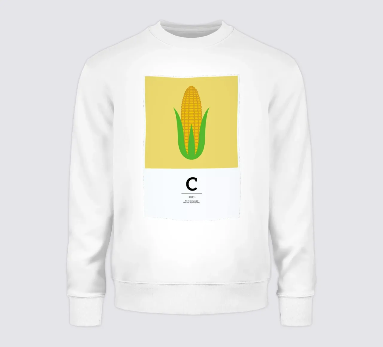 „The Food Alphabet“ - C like Corn felpa da BLAEK Design Studio