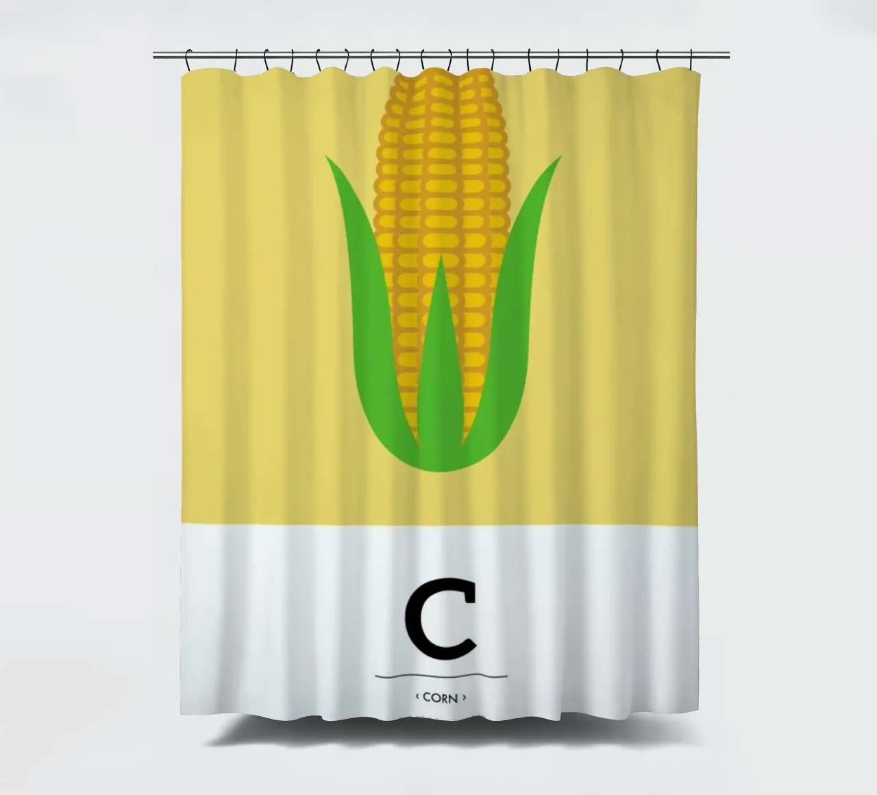 „The Food Alphabet“ - C like Corn tenda da doccia da BLAEK Design Studio