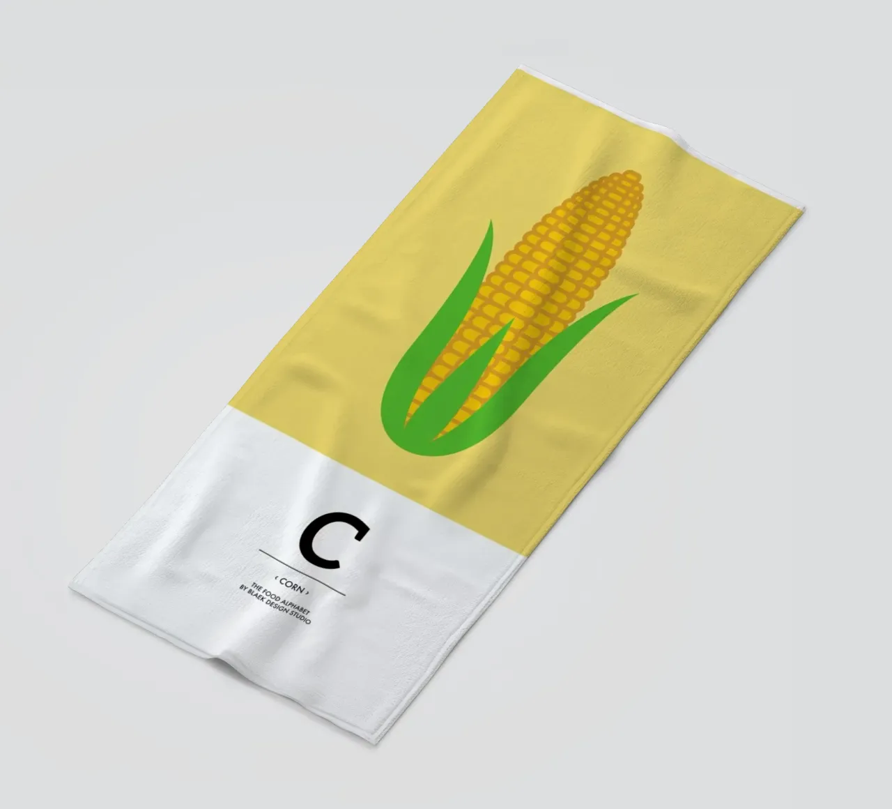 „The Food Alphabet“ - C like Corn telo mare da BLAEK Design Studio