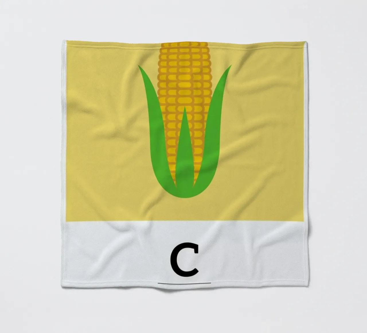 „The Food Alphabet“ - C like Corn coperta in pile da BLAEK Design Studio