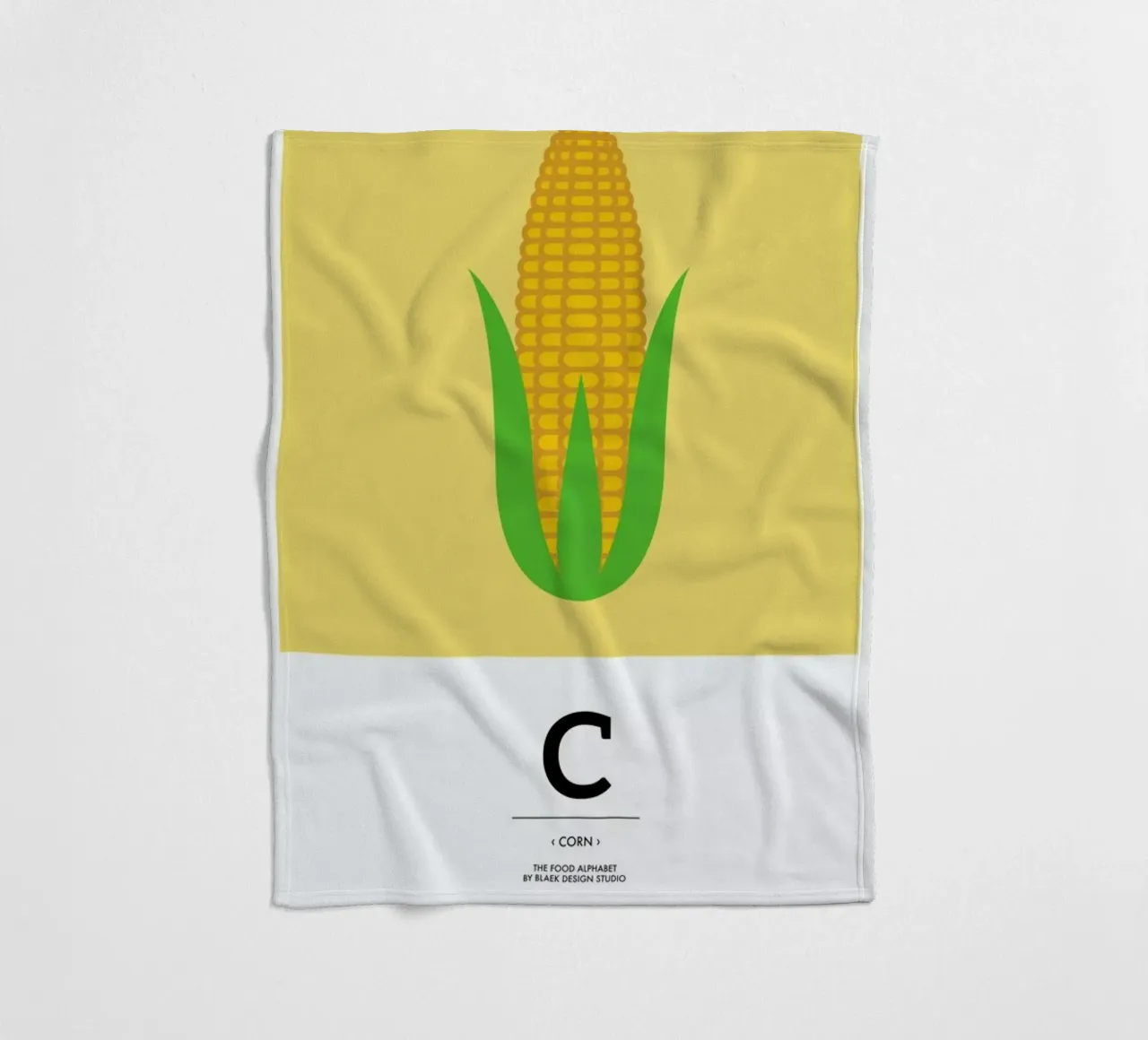 „The Food Alphabet“ - C like Corn coperta in pile da BLAEK Design Studio