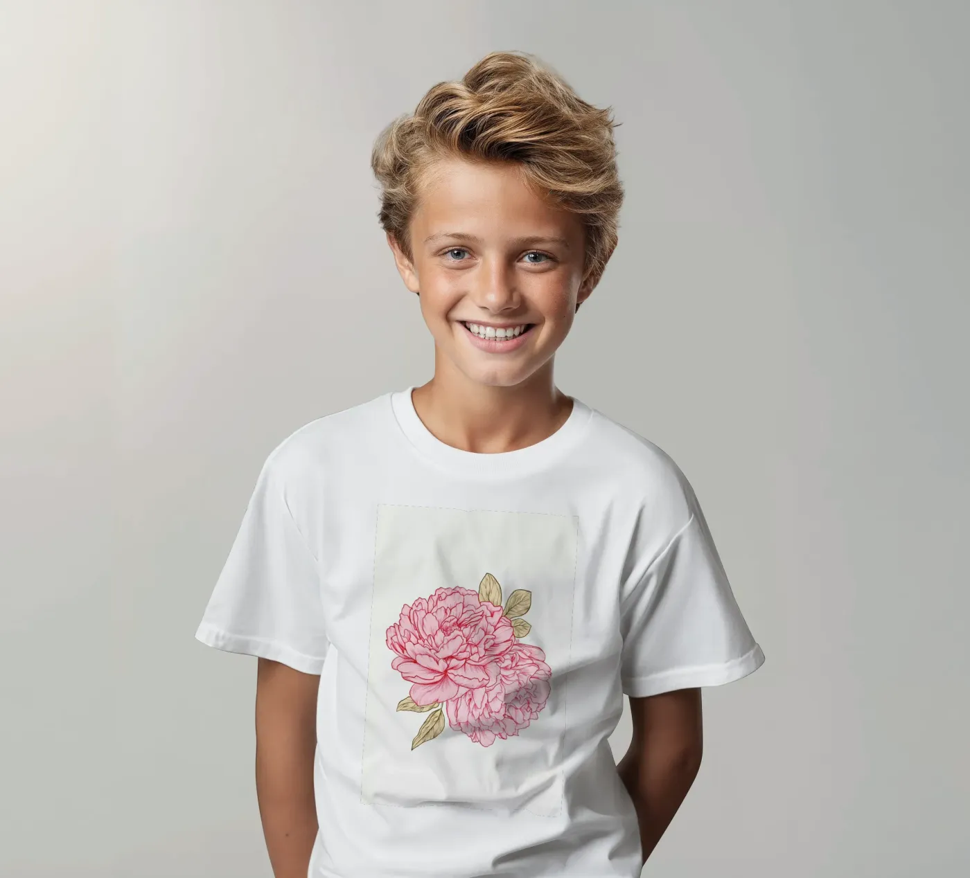 Peonies t-shirt bambini da Laura O'Connor