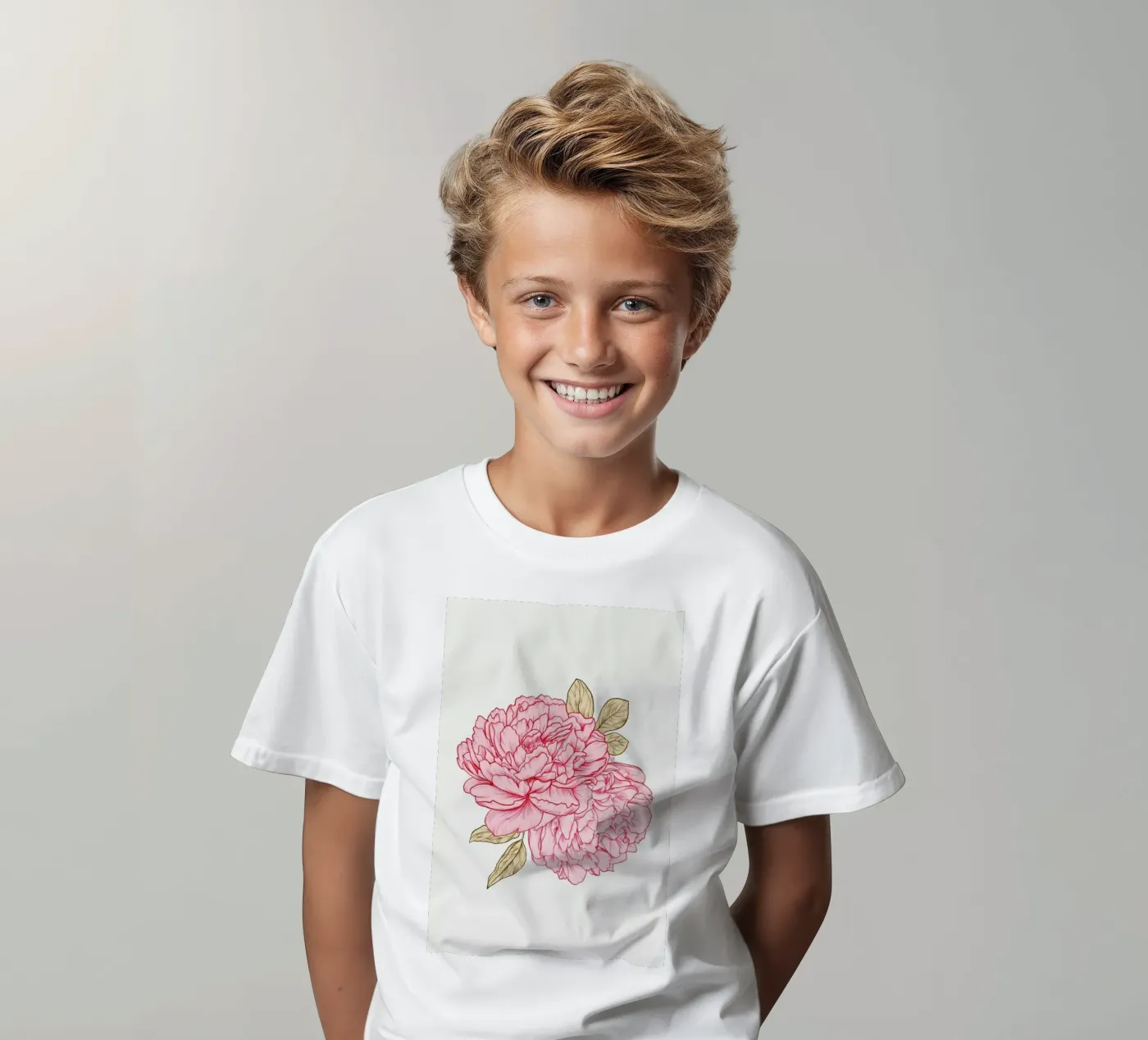 Peonies t-shirt bambini da Laura O'Connor