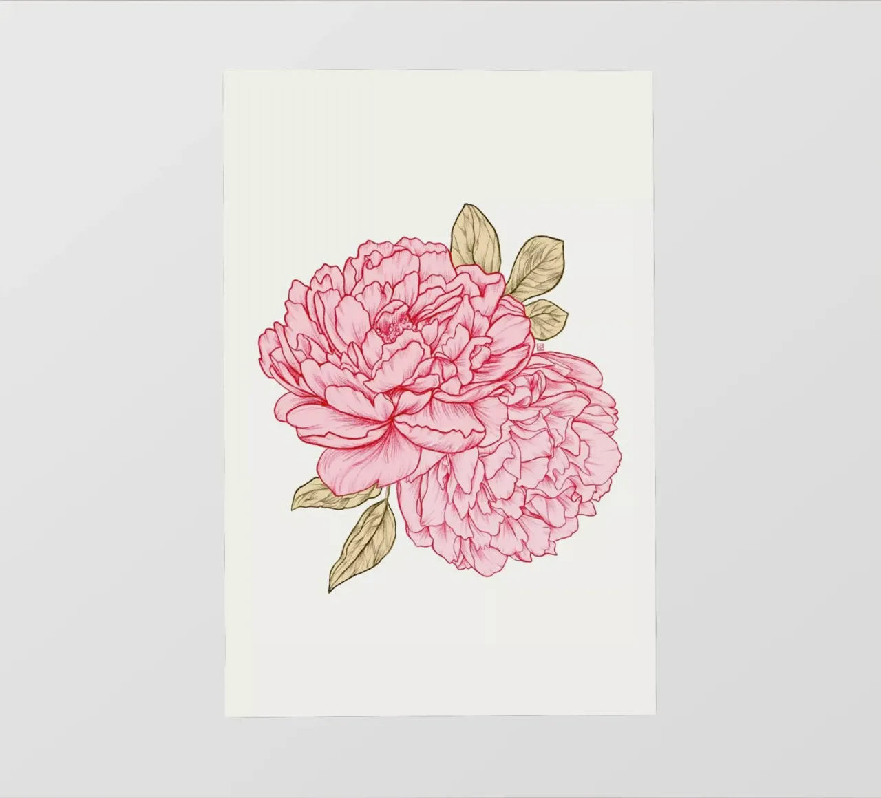 Peonies telo in pvc da Laura O'Connor