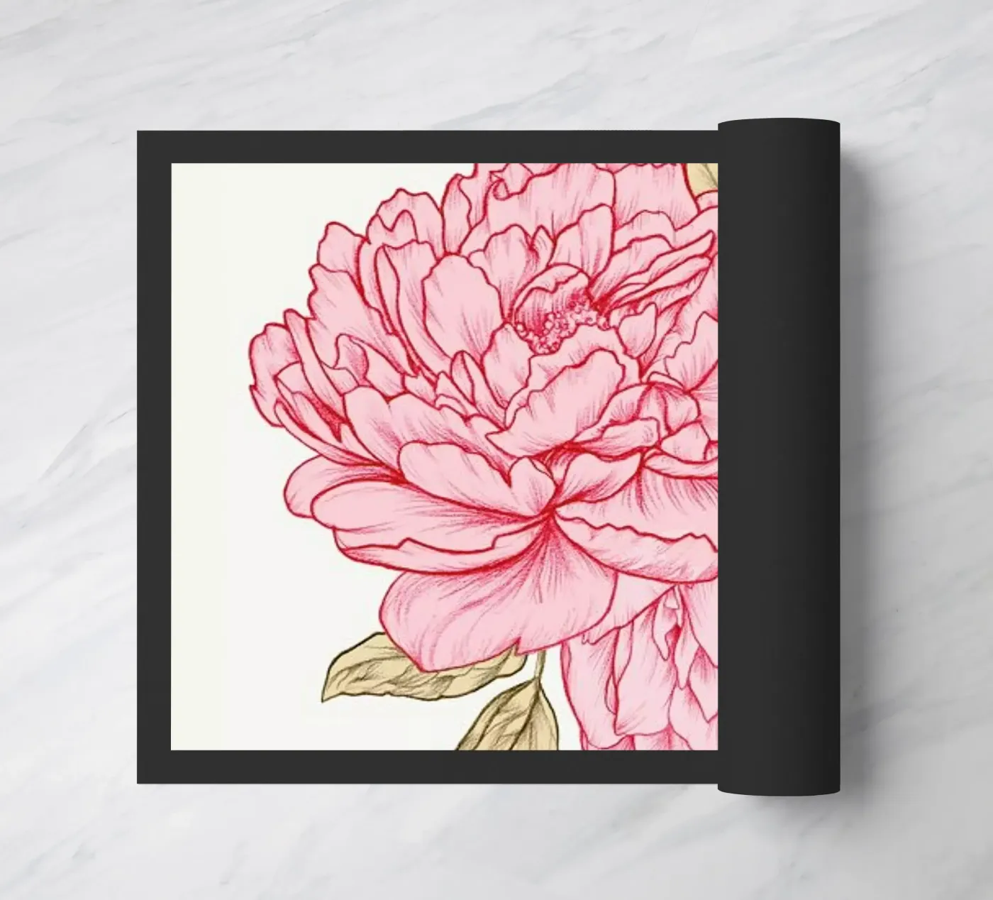 Peonies deurmat van Laura O'Connor