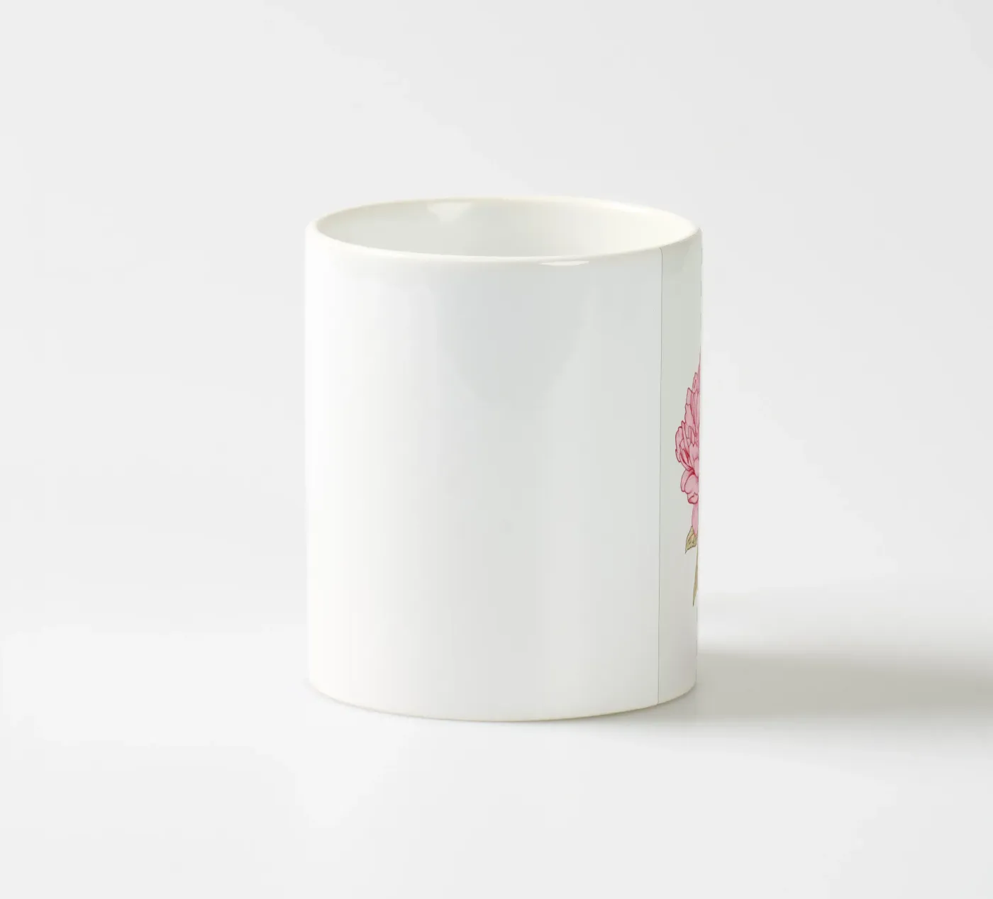Peonies ceramic mug by Laura O'Connor