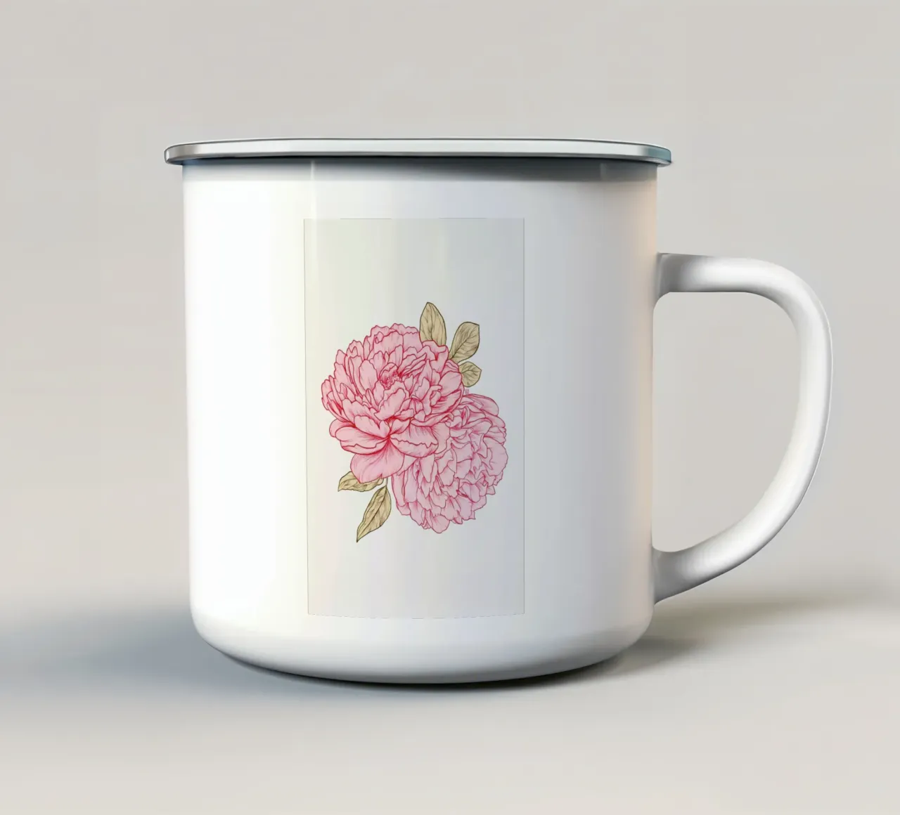 Peonies tazza in smalto da Laura O'Connor