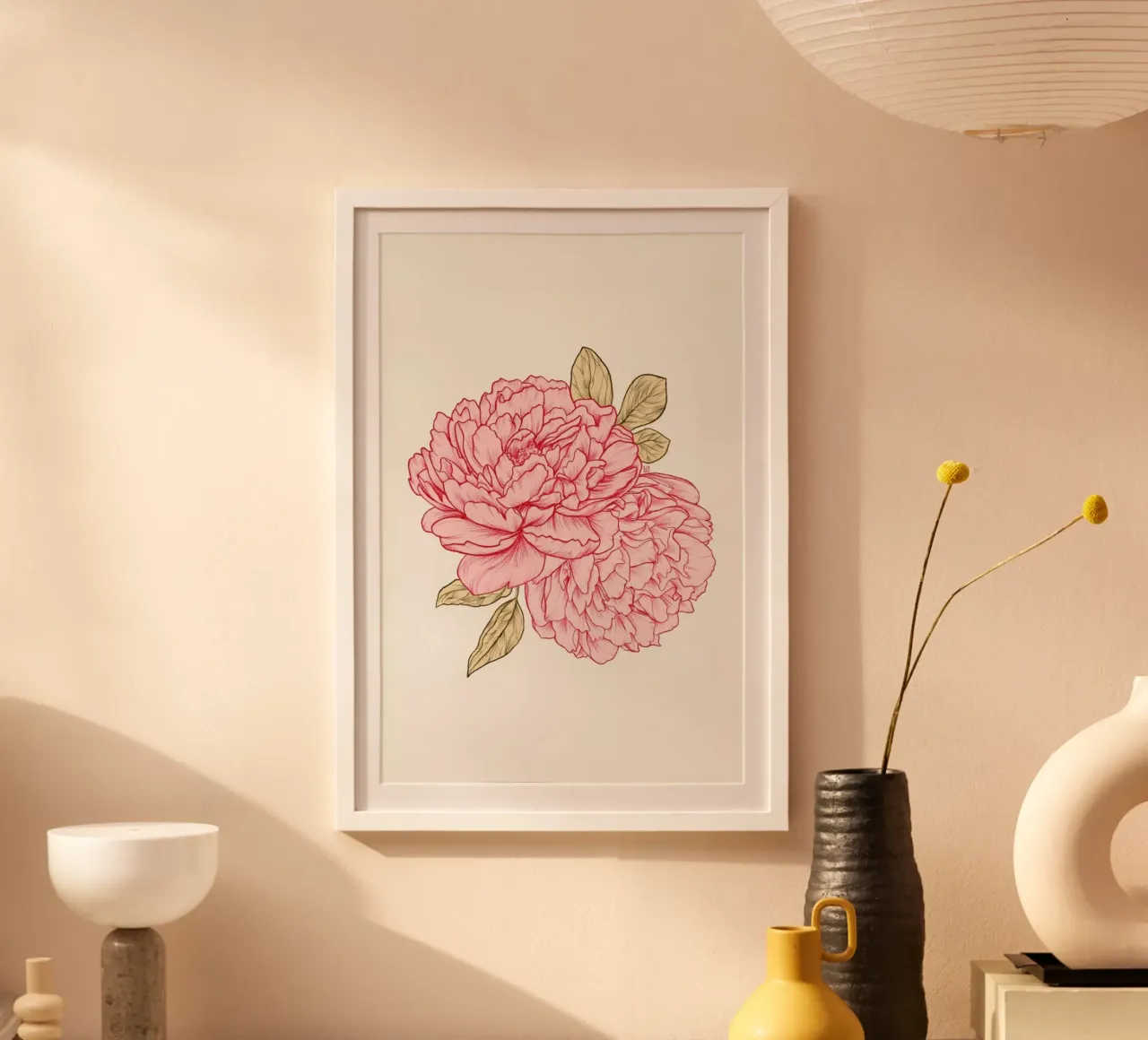 Peonies carta hahnemühle da Laura O'Connor