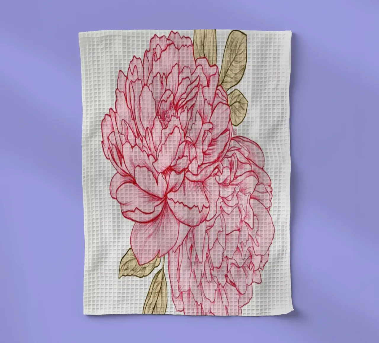 Peonies canovaccio da cucina da Laura O'Connor