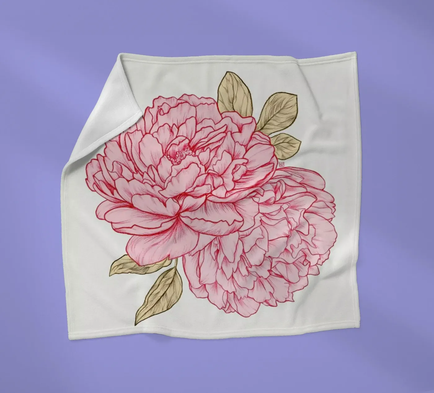 Peonies Fleecedecke von Laura O'Connor