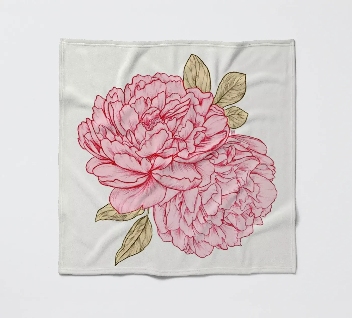 Peonies Fleecedecke von Laura O'Connor