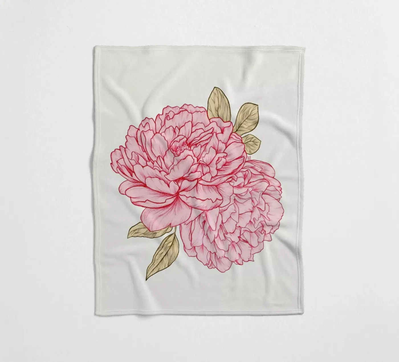 Peonies Fleecedecke von Laura O'Connor