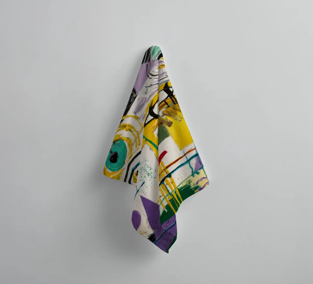 Cubist Face Expression towel by Lunar Templar