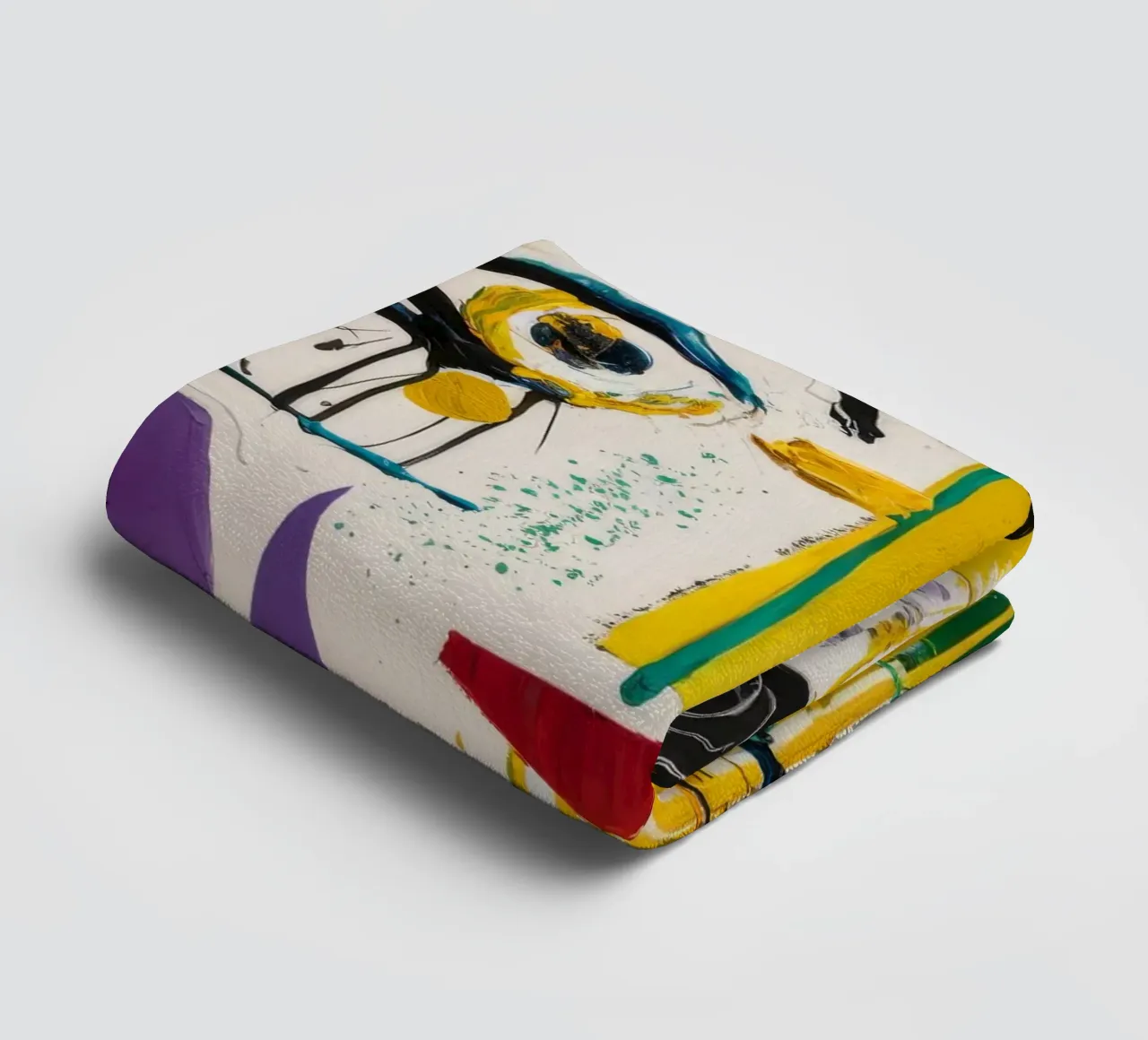 Cubist Face Expression towel by Lunar Templar
