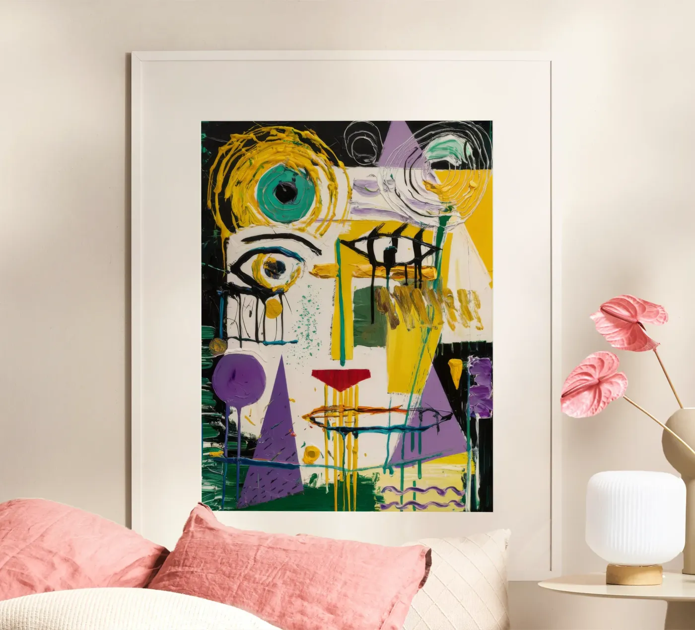 Cubist Face Expression poster by Lunar Templar