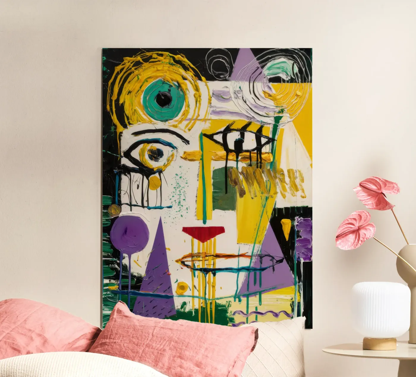 Cubist Face Expression poster by Lunar Templar