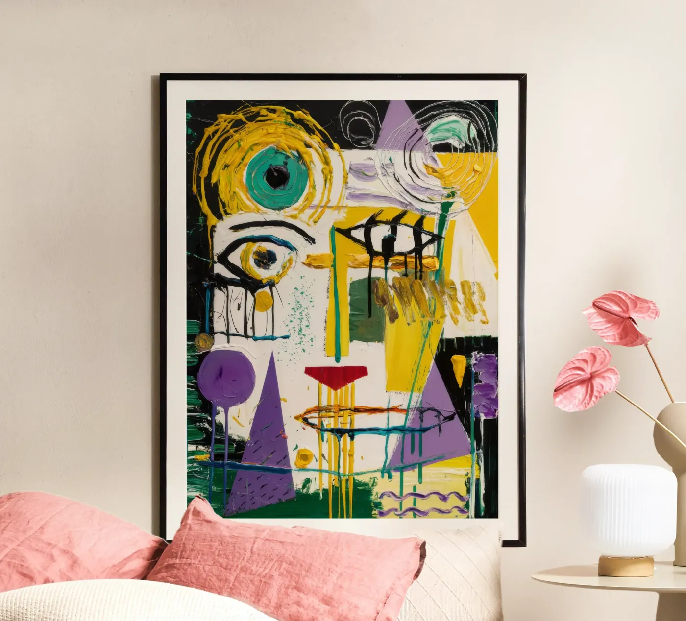 Cubist Face Expression poster by Lunar Templar