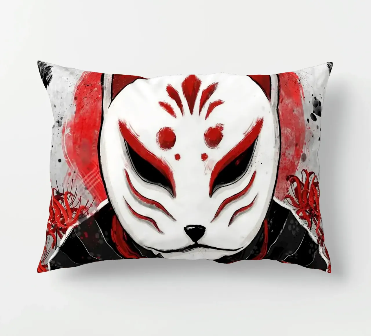 maschera cuscino da Japanese Art