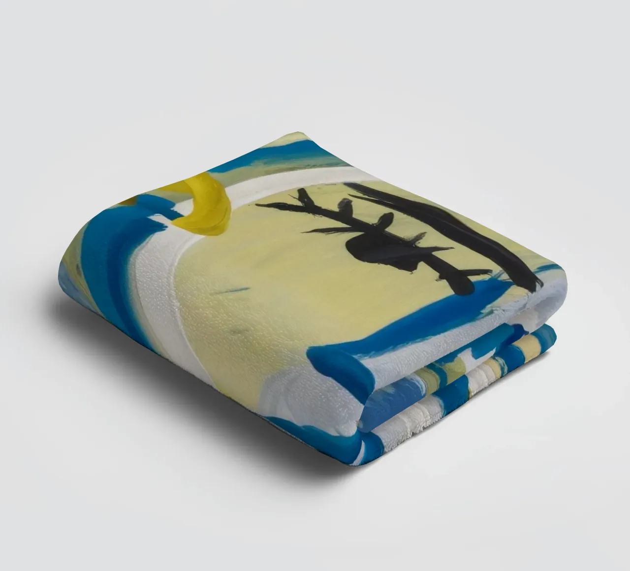 Energetic Abstract Motion towel by Lunar Templar