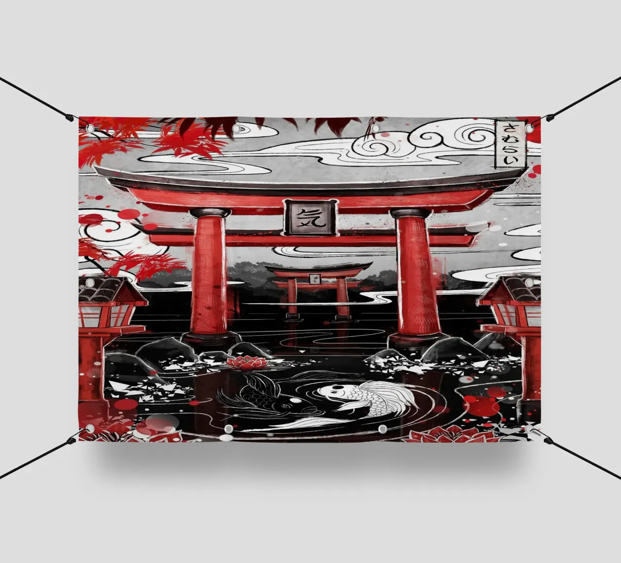 porta torii telo in pvc da Japanese Art