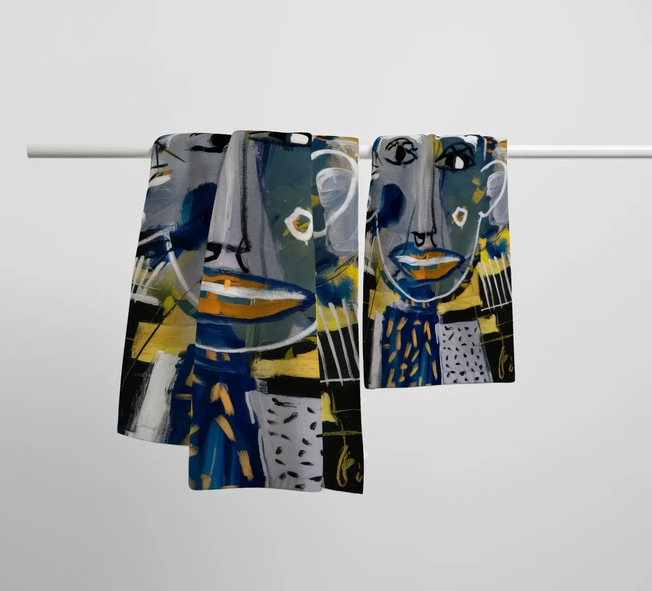 Dynamic Mask Fusion towel by Lunar Templar